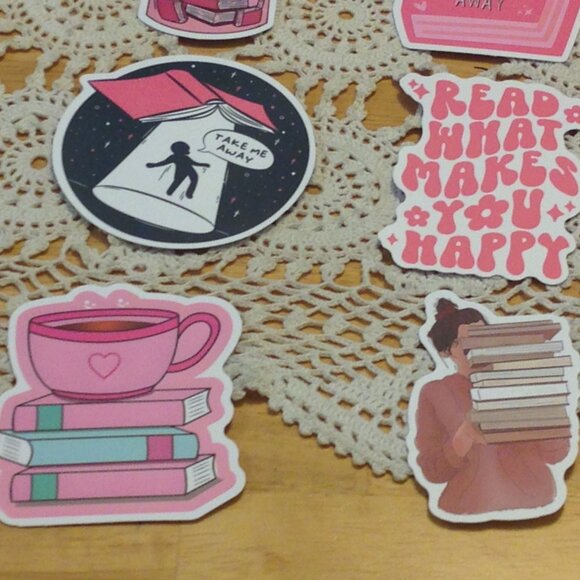 Book Lover's Stickers for locker, computer, book covers, kindle, crafts - Picture 5 of 8